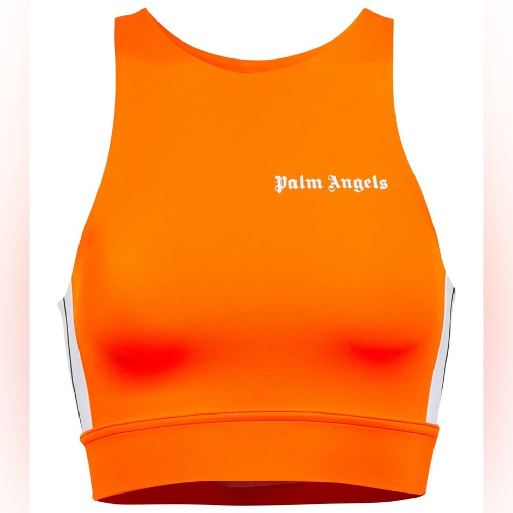 NWOT Palm Angels - Logo printed sports bra - orange size M